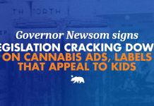 El gobernador Newsom firma una ley que endurece las normas sobre anuncios y etiquetas de cannabis que atraen a los niños.