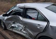 Accidente en la Dominion Road y Clark Avenue donde se involucro un Remolque