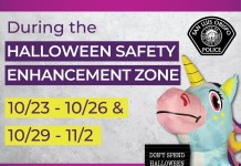 Zona de Refuerzo de la Seguridad para Halloween: Comienza el viernes 23 de octubre
